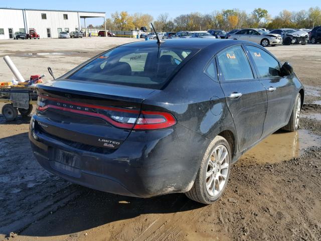 1C3CDFCBXED859845 - 2014 DODGE DART LIMIT BLACK photo 4