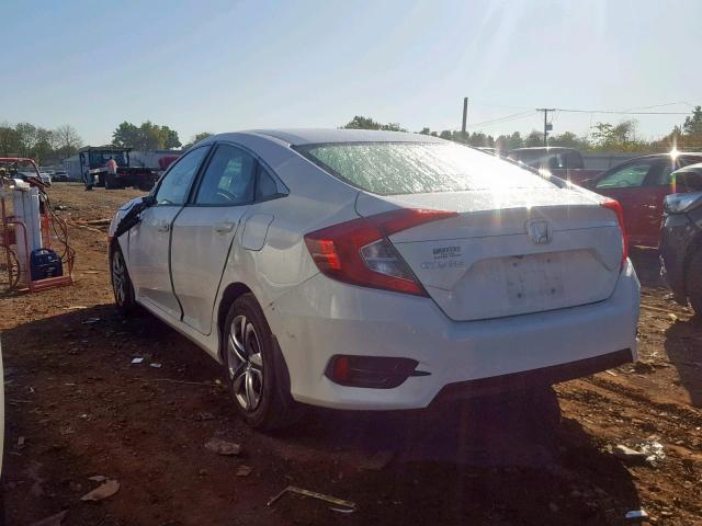 2HGFC2F51JH532310 - 2018 HONDA CIVIC LX WHITE photo 3