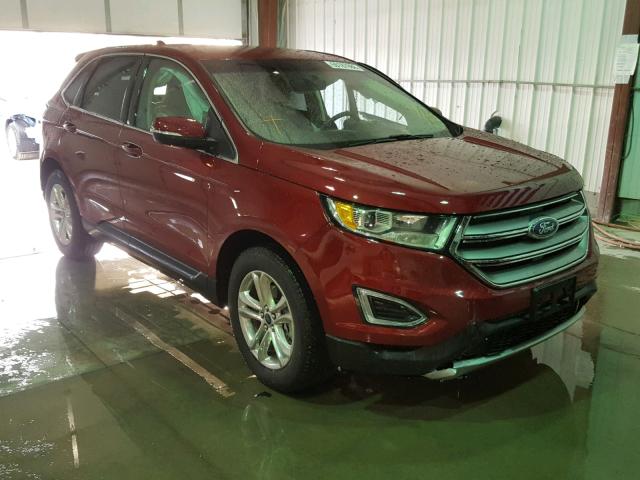 2FMPK3J96GBB72738 - 2016 FORD EDGE SEL RED photo 1