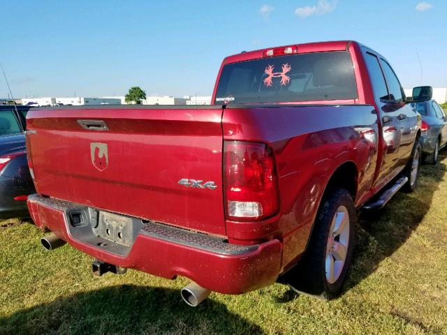 1C6RR7FT7DS618232 - 2013 RAM 1500 ST BURGUNDY photo 4