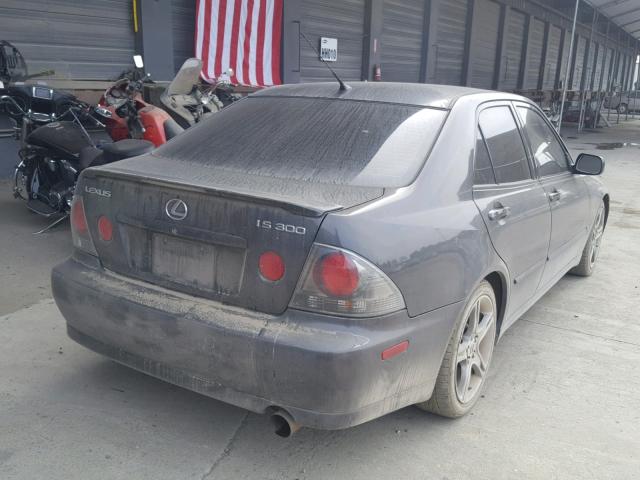 JTHBD192630079541 - 2003 LEXUS IS 300 GRAY photo 4