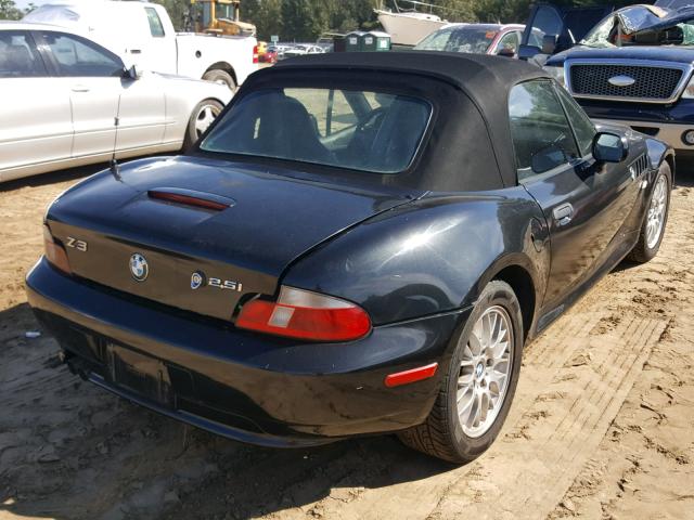 4USCN334X2LM05406 - 2002 BMW Z3 2.5 BLACK photo 4