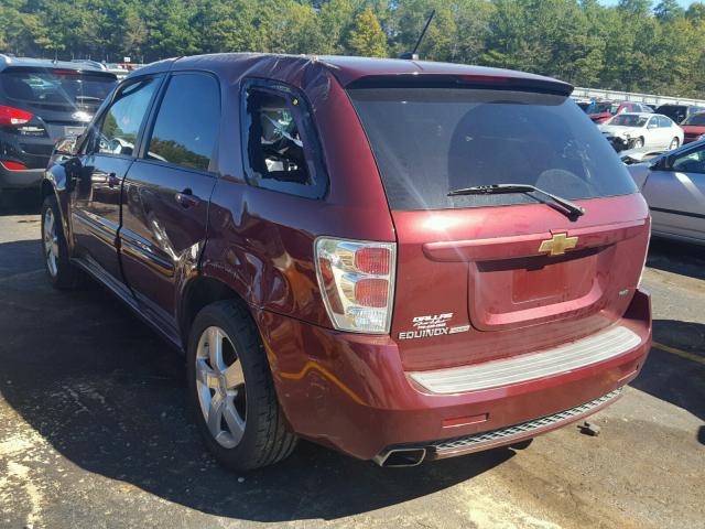 2CNDL037X96252212 - 2009 CHEVROLET EQUINOX SP RED photo 3