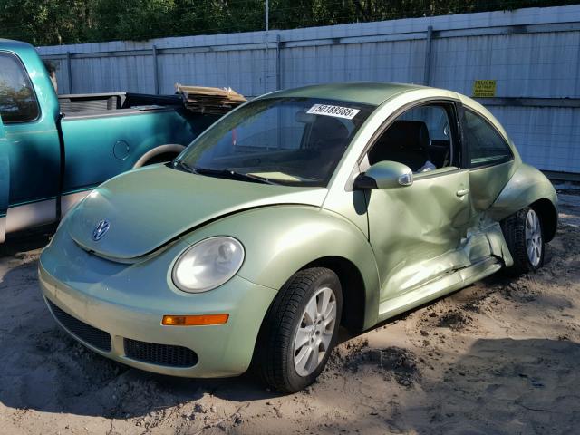 3VWPG31C38M516735 - 2008 VOLKSWAGEN NEW BEETLE GREEN photo 2