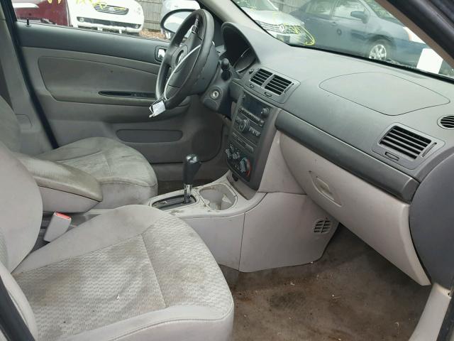 1G1AL55F477215588 - 2007 CHEVROLET COBALT LT SILVER photo 5