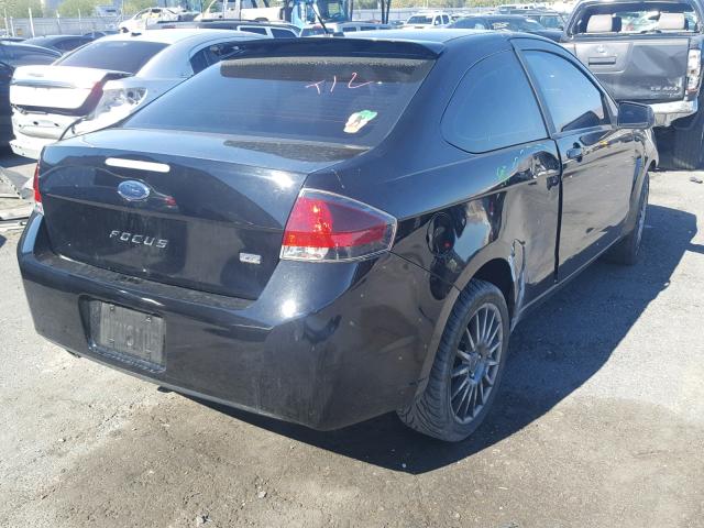 1FAHP3DN0AW257539 - 2010 FORD FOCUS SES BLACK photo 4