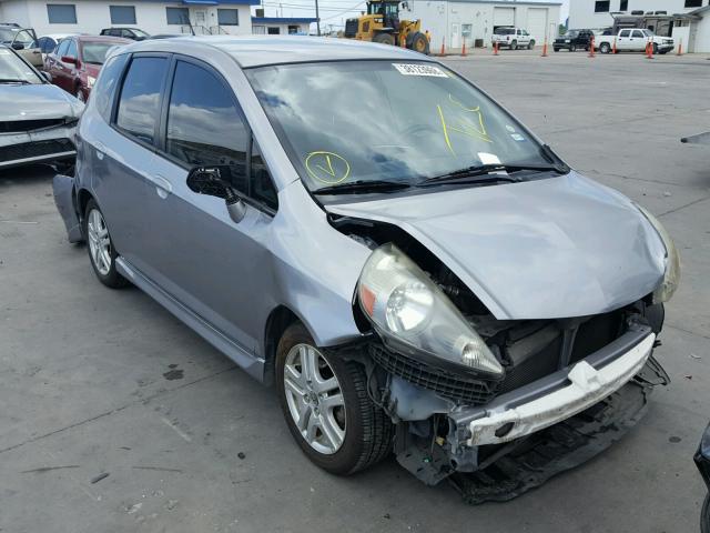 JHMGD38608S019823 - 2008 HONDA FIT SPORT GRAY photo 1