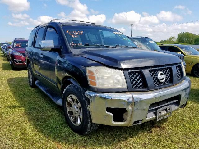 5N1AA08A84N720410 - 2004 NISSAN ARMADA SE BLACK photo 1