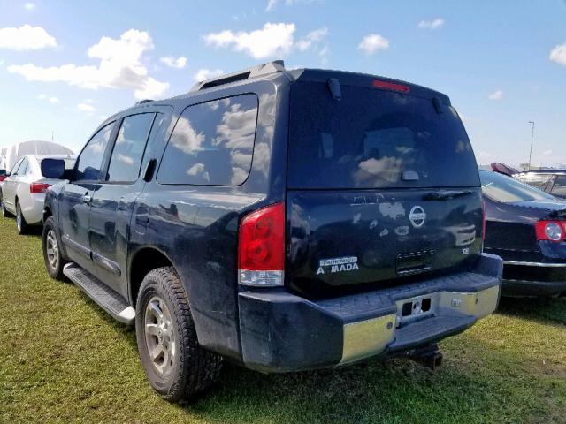 5N1AA08A84N720410 - 2004 NISSAN ARMADA SE BLACK photo 3