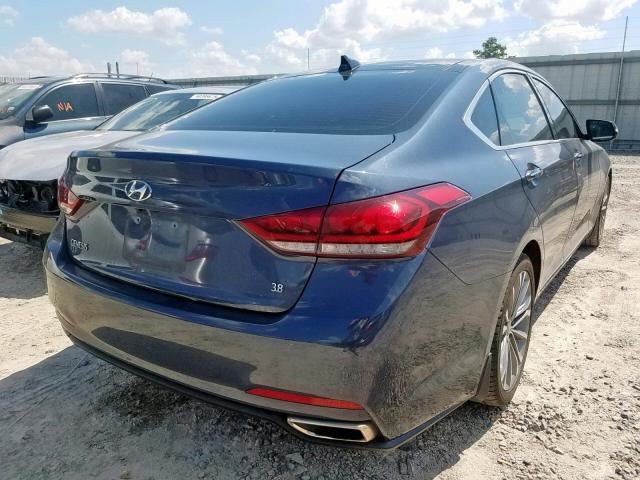 KMHGN4JE7FU080976 - 2015 HYUNDAI GENESIS 3. BLUE photo 4