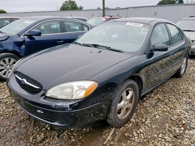 1FAFP55283A169443 - 2003 FORD TAURUS SES BLACK photo 2