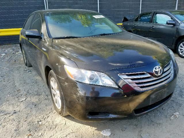 4T1BB46K29U105272 - 2009 TOYOTA CAMRY HYBR BLACK photo 1