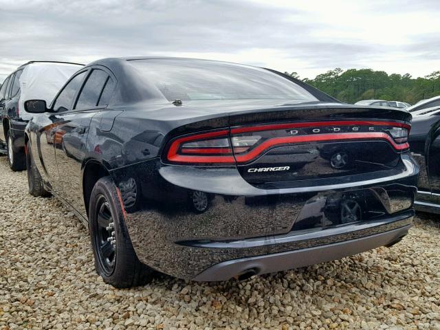 2C3CDXAT7GH126725 - 2016 DODGE CHARGER PO BLACK photo 3