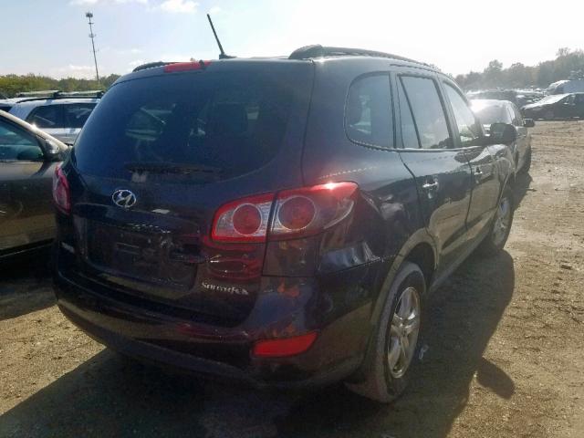 5NMSG3AB7AH407420 - 2010 HYUNDAI SANTA FE G BLACK photo 4