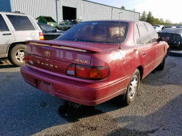 JT2GK13E4S0126475 - 1995 TOYOTA CAMRY XLE MAROON photo 4