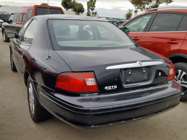 1MEFM50U22G651928 - 2002 MERCURY SABLE GS BLACK photo 3