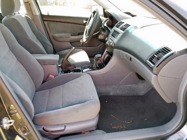 1HGCM56397A124032 - 2007 HONDA ACCORD SE GRAY photo 5