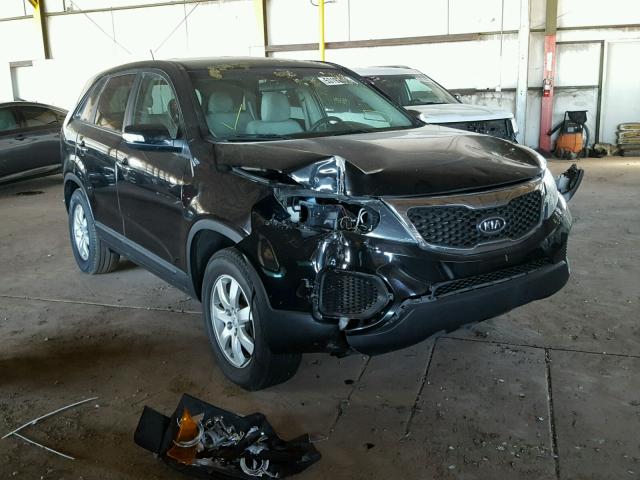 5XYKT3A11DG312126 - 2013 KIA SORENTO LX BLACK photo 1