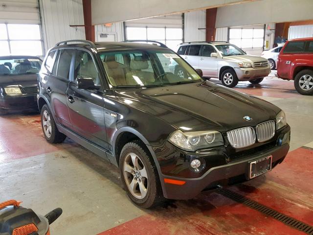 WBXPC93448WJ09730 - 2008 BMW X3 3.0SI BLACK photo 1