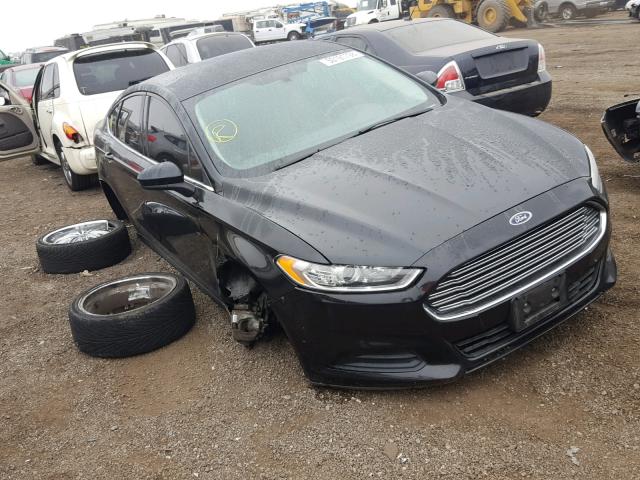 1FA6P0G75E5353469 - 2014 FORD FUSION S BLACK photo 1