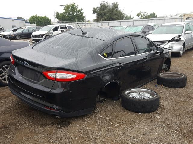 1FA6P0G75E5353469 - 2014 FORD FUSION S BLACK photo 4