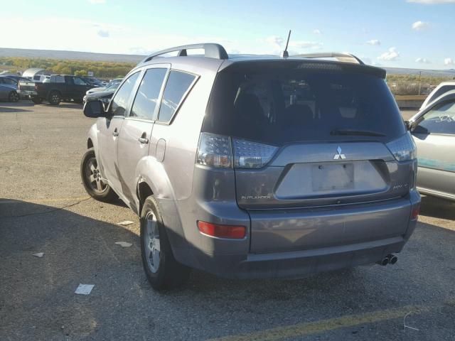 JA4MS31X17Z005829 - 2007 MITSUBISHI OUTLANDER GRAY photo 3