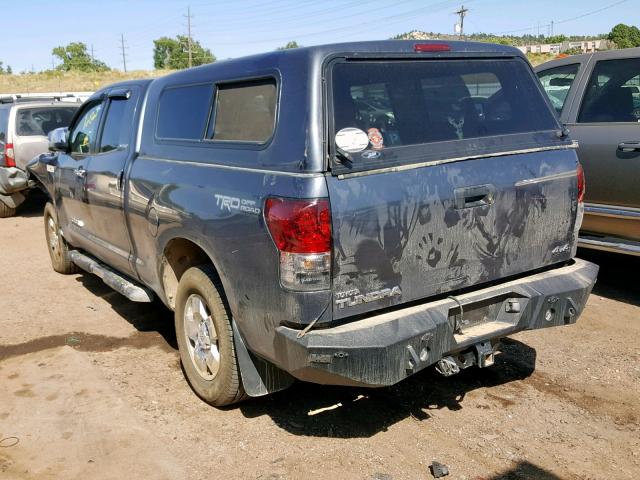 5TFBV58198X046854 - 2008 TOYOTA TUNDRA DOU BLUE photo 3