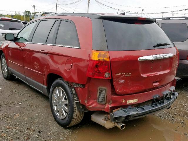 2A8GF68X47R318407 - 2007 CHRYSLER PACIFICA T RED photo 3