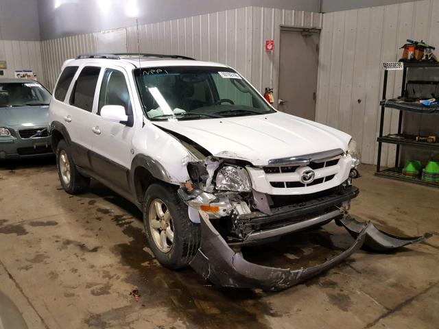 4F2CZ94185KM34754 - 2005 MAZDA TRIBUTE S WHITE photo 1