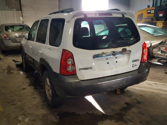 4F2CZ94185KM34754 - 2005 MAZDA TRIBUTE S WHITE photo 3