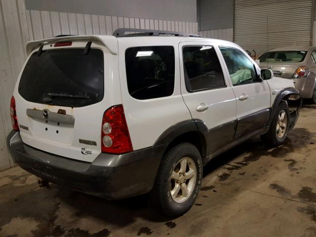 4F2CZ94185KM34754 - 2005 MAZDA TRIBUTE S WHITE photo 4