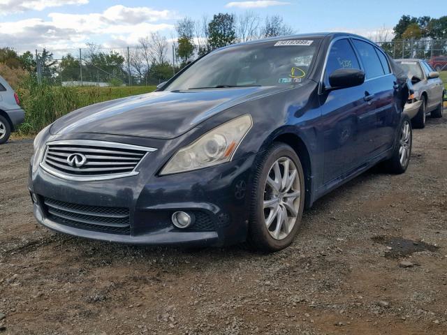 JN1CV6AR5AM450755 - 2010 INFINITI G37 BLACK photo 2