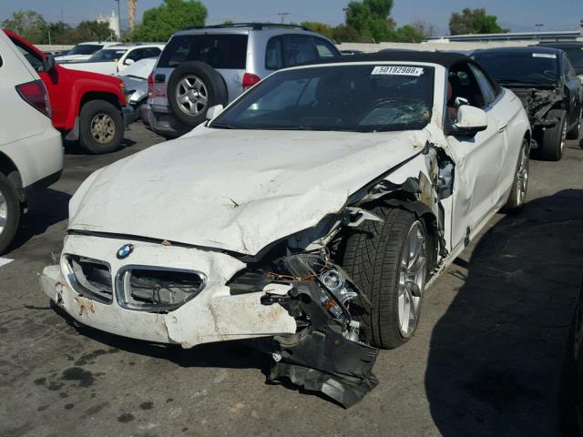 WBALZ3C55CDL70169 - 2012 BMW 650 I WHITE photo 2