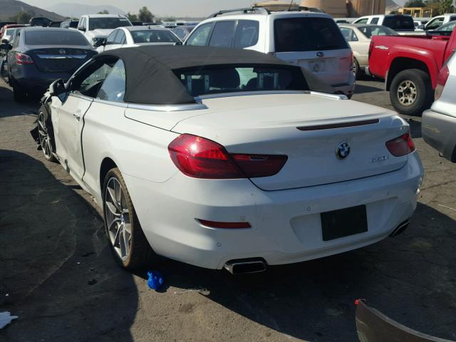 WBALZ3C55CDL70169 - 2012 BMW 650 I WHITE photo 3
