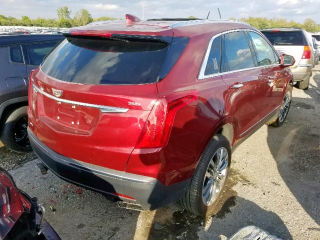 1GYKNERS1HZ321218 - 2017 CADILLAC XT5 PREMIU BURGUNDY photo 4