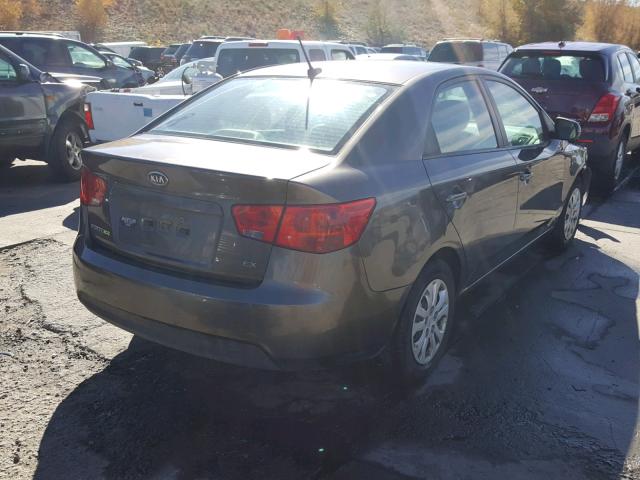 KNAFU4A24C5494955 - 2012 KIA FORTE EX GRAY photo 4