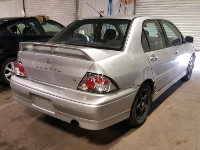 JA3AJ86E12U079515 - 2002 MITSUBISHI LANCER OZ SILVER photo 4