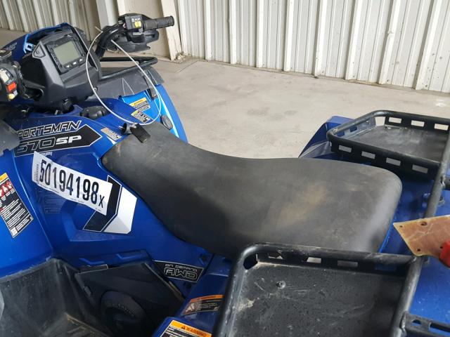 4XASHE573JA254857 - 2018 POLARIS SPORTSMAN BLUE photo 6