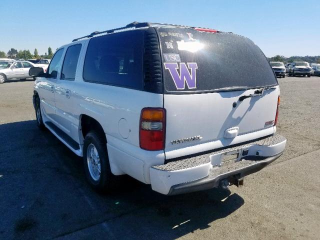 1GKFK66U43J313301 - 2003 GMC YUKON XL D WHITE photo 3