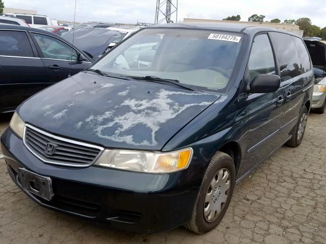 2HKRL1854YH623835 - 2000 HONDA ODYSSEY LX GREEN photo 2