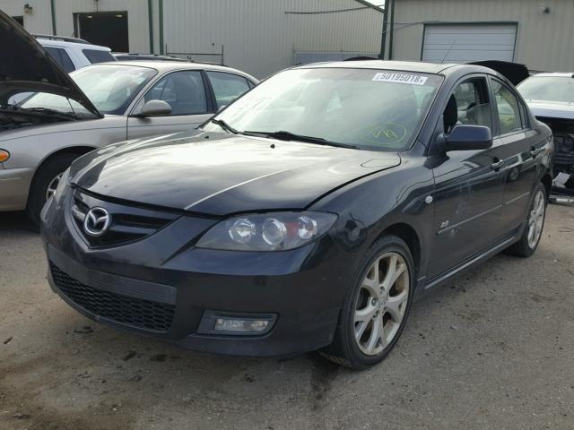 JM1BK323681168663 - 2008 MAZDA 3 S BLACK photo 2