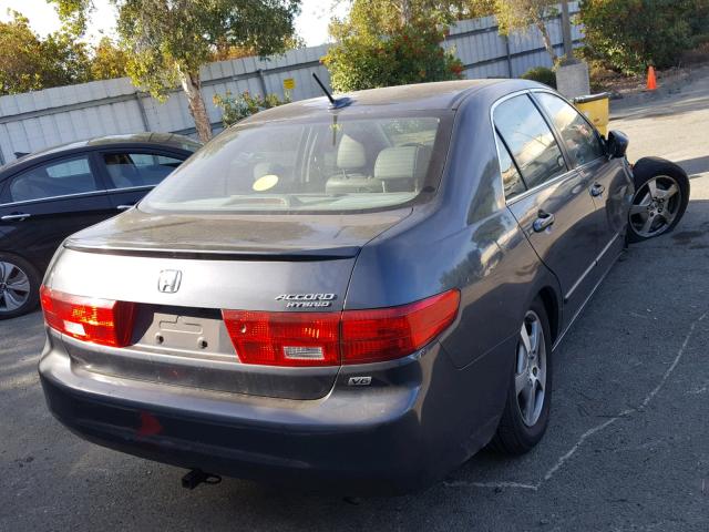 JHMCN36585C014946 - 2005 HONDA ACCORD HYB GRAY photo 4