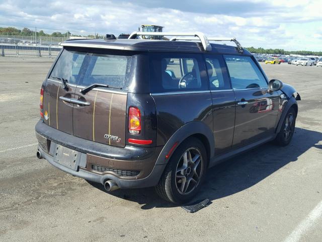 WMWMM33559TP72954 - 2009 MINI COOPER S C BROWN photo 4