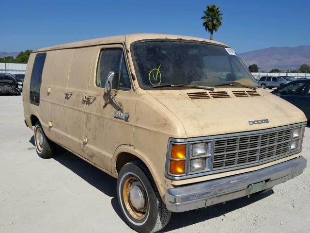 2B7HB23R0BK271015 - 1981 DODGE RAM VAN B2 TAN photo 1