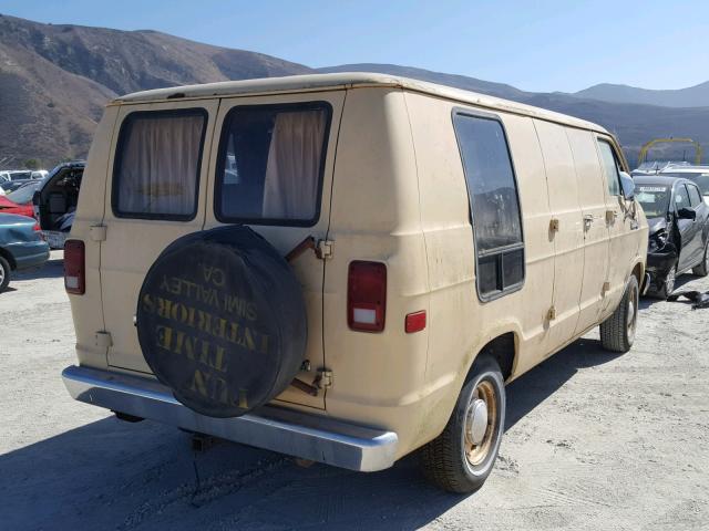 2B7HB23R0BK271015 - 1981 DODGE RAM VAN B2 TAN photo 4