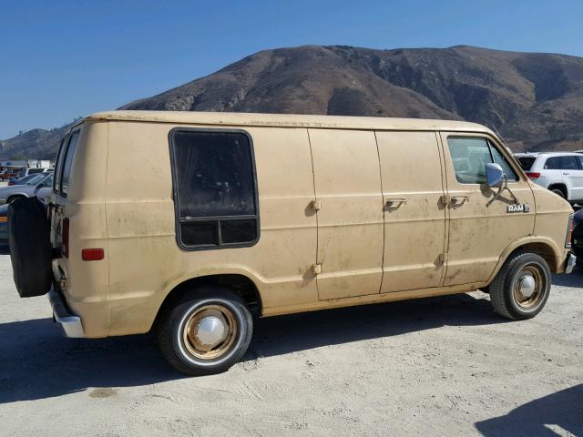 2B7HB23R0BK271015 - 1981 DODGE RAM VAN B2 TAN photo 9