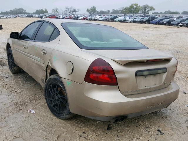 2G2WS522241341799 - 2004 PONTIAC GRAND PRIX GOLD photo 3