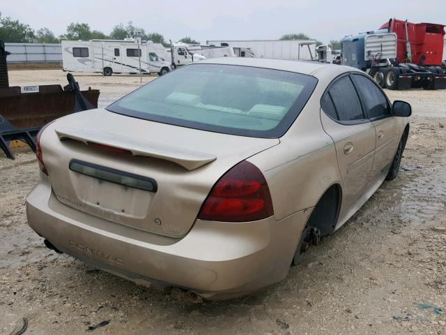 2G2WS522241341799 - 2004 PONTIAC GRAND PRIX GOLD photo 4