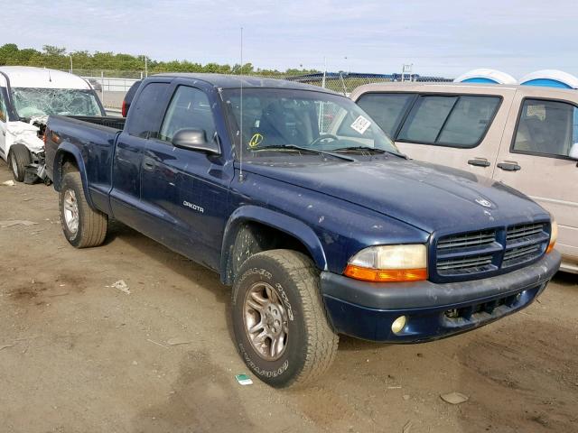 1B7GG32N42S614335 - 2002 DODGE DAKOTA SPO BLUE photo 1