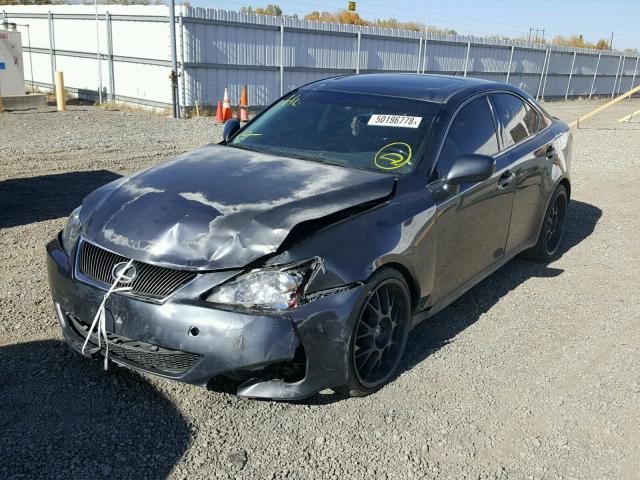 JTHBK262982069548 - 2008 LEXUS IS 250 CHARCOAL photo 2